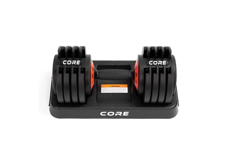 Core Justerbare Håndvægte 25 kg - Sort - Crossfit udstyr - Håndvægte & håndvægtstænger