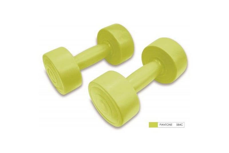 Ecobody Vinyl Håndvægte 3 kg - Grøn - Sport & fritid - Hjemmetræning - Vægte & vægtstænger