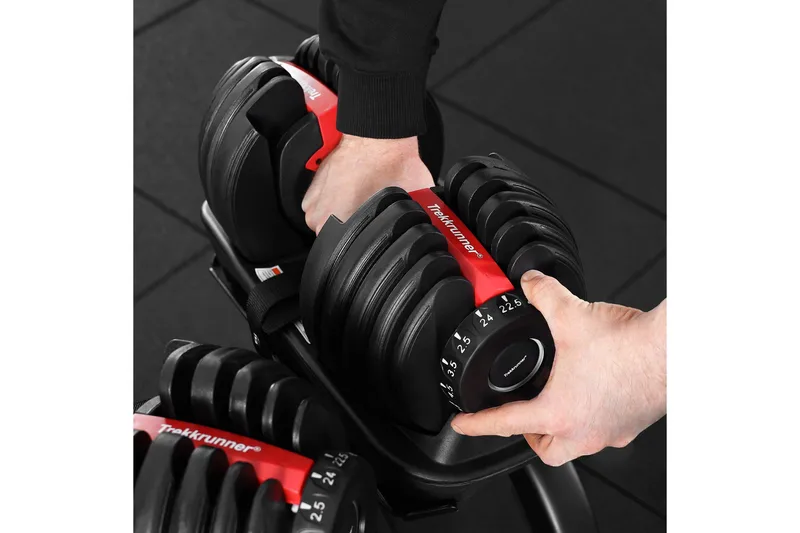 Justerbar håndvægt 2,5–24 kg - Sort - Sport & fritid - Hjemmetræning - Vægte & vægtstænger