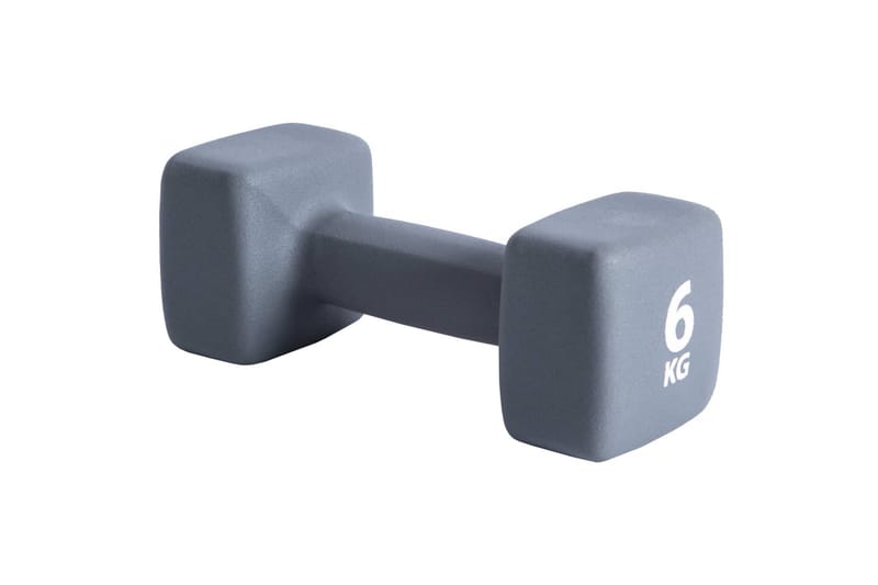 Pure2Improve håndvægt 6 kg neopren grå - Grå - Crossfit udstyr - Håndvægte & håndvægtstænger