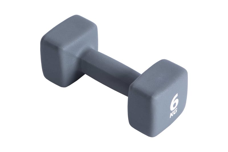 Pure2Improve håndvægt 6 kg neopren grå - Grå - Håndvægte & håndvægtstænger - Crossfit udstyr