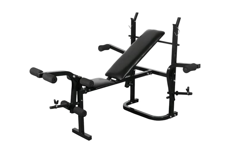 vægtbænk med vægtstativ, vægtstang- og håndvægtsæt 30,5 kg - Crossfit udstyr - Håndvægte & håndvægtstænger