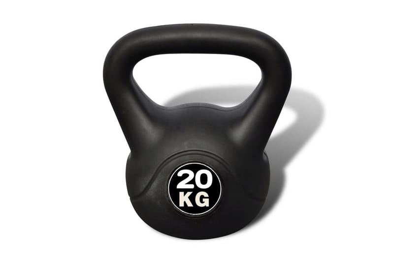 Kettlebell 20 Kg - Sort - Sport & fritid - Hjemmetræning - Vægte & vægtstænger
