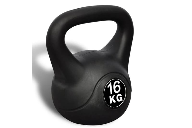 Kettlebell På 16 Kg - Sort - Crossfit udstyr - Kettlebells