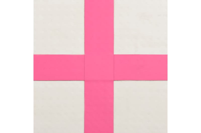 Oppustelig Gymnastikmåtte M. Pumpe 300X100X15 cm Pvc Pink - Lyserød - Yogamåtte