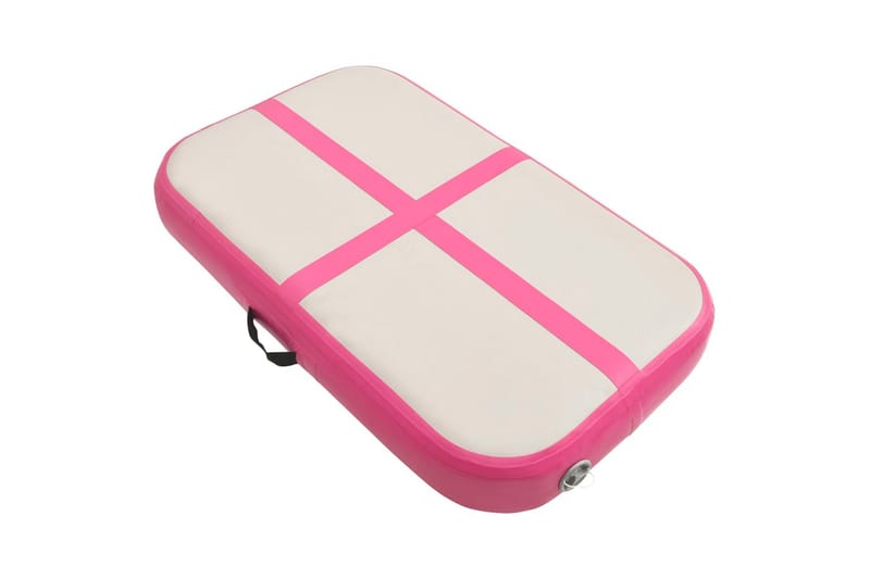 Oppustelig Gymnastikmåtte Med Pumpe 60X100X10 cm Pvc Lyserød - Lyserød - Sport & fritid - Hjemmetræning - Yoga