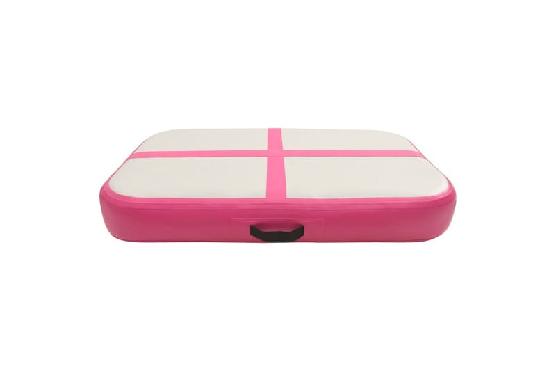 Oppustelig Gymnastikmåtte Med Pumpe 60X100X20 cm Pvc Lyserød - Lyserød - Sport & fritid - Hjemmetræning - Yoga