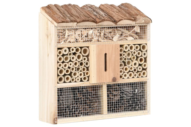 Insekthotel 30x10x30 cm fyrretræ - Brun - Sport & fritid - Til dyrene