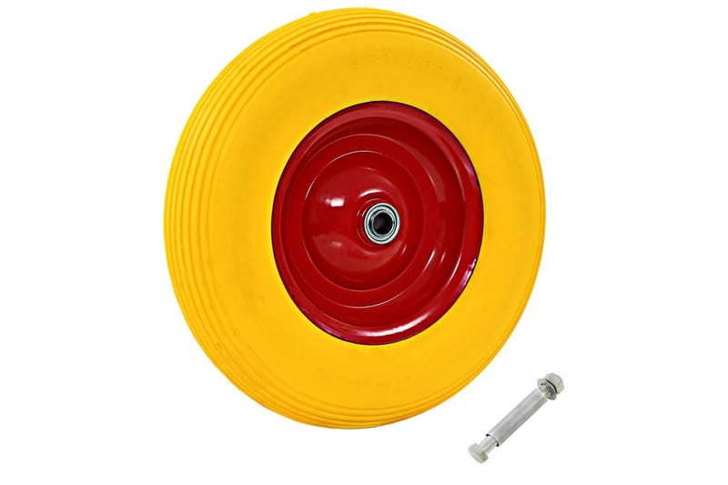 trillebørshjul med aksel PU 4.00-8 390 mm - Gul - Sport & fritid - Jagt & fiskeri - Fisketøj
