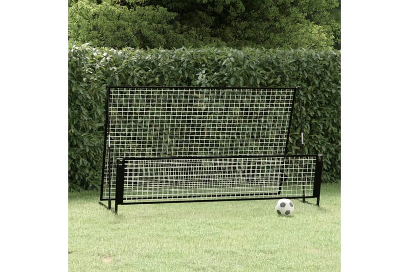 2-i-1 fodbold-rebounder 202x104x120 cm stål - Sort - Sport & fritid - Leg & sport - Havespil
