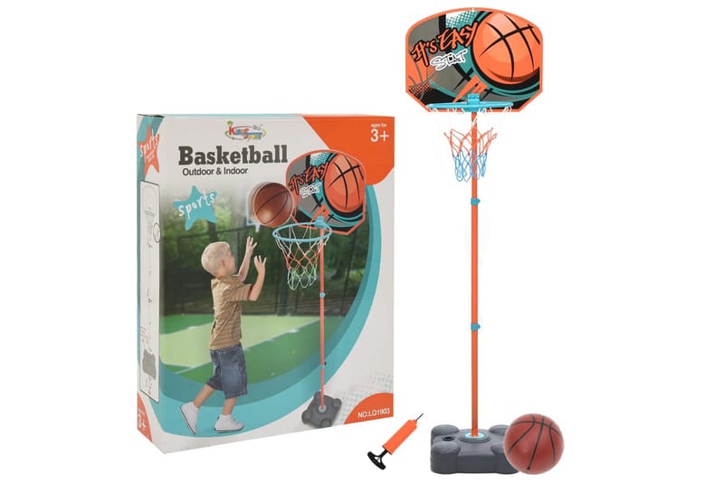 basketballsæt 109-141 cm transportabelt og justerbart - Flerfarvet - Sport & fritid - Leg & sport - Havespil