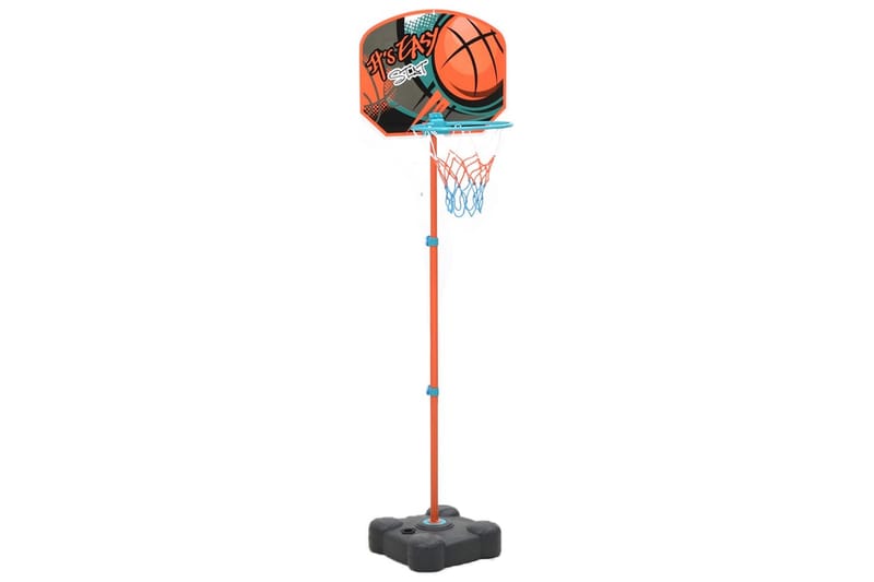 basketballsæt 109-141 cm transportabelt og justerbart - Flerfarvet - Havespil