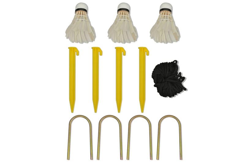 Badmintonnet-Sæt Med Fjerbolde 500 X 155 Cm - Flerfarvet - Sport & fritid - Leg & sport - Havespil