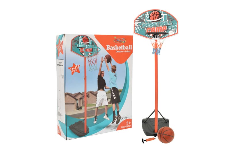 basketballsæt 180-230 cm transportabelt og justerbart - Flerfarvet - Sport & fritid - Leg & sport - Havespil
