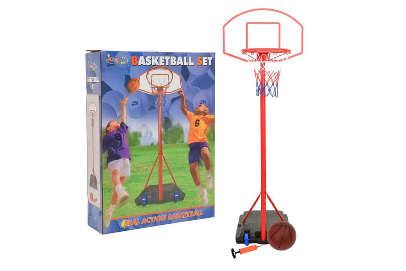 basketballsæt 200-236 cm transportabelt og justerbart - Flerfarvet - Sport & fritid - Leg & sport - Havespil