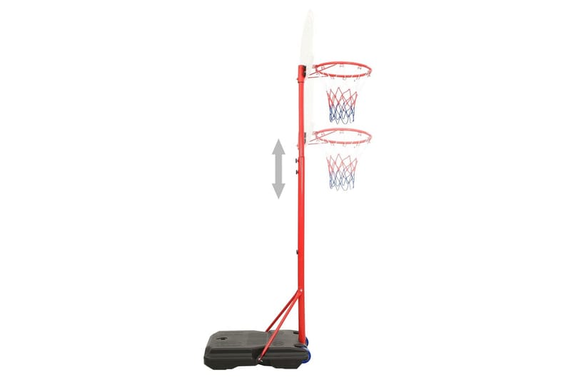 basketballsæt 200-236 cm transportabelt og justerbart - Flerfarvet - Havespil
