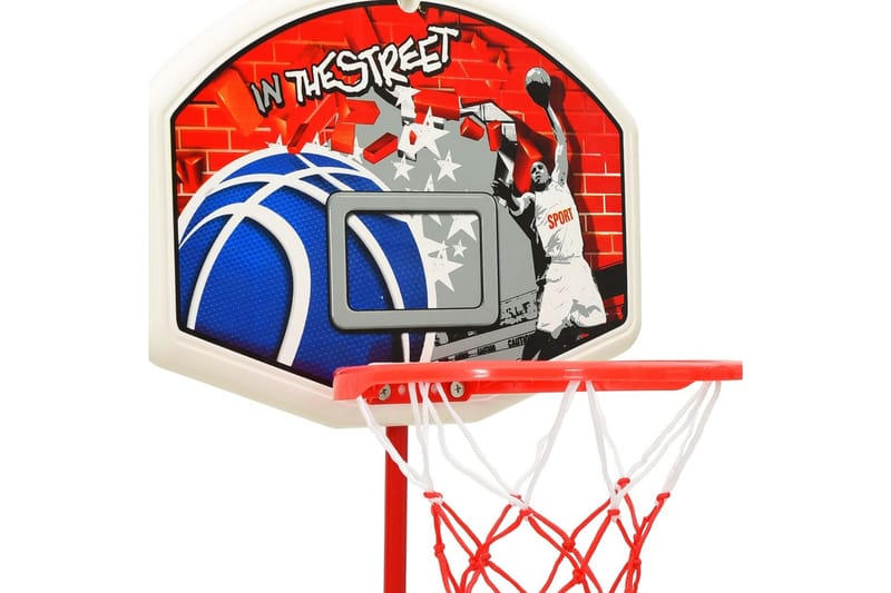 basketballsæt til børn 120 cm justerbart - Flerfarvet - Sport & fritid - Leg & sport - Havespil