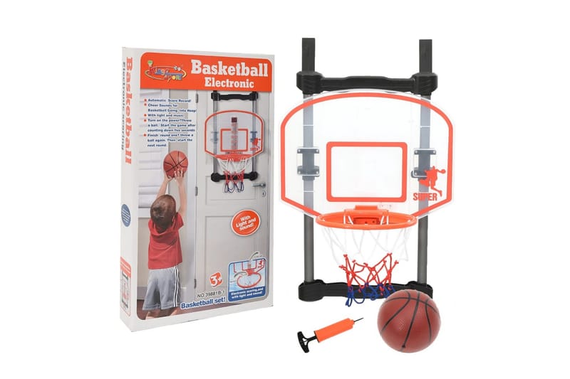 basketballsæt til børn dørophængt justerbart - Flerfarvet - Sport & fritid - Leg & sport - Havespil