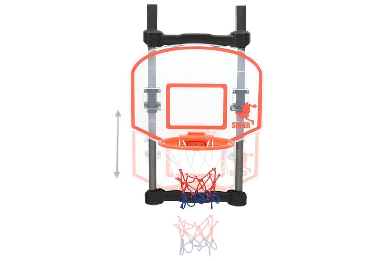 basketballsæt til børn dørophængt justerbart - Flerfarvet - Sport & fritid - Leg & sport - Havespil
