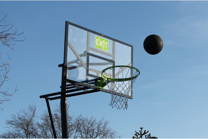 Exit Galaxy Basketkurv m. Beslag til jorden - Sort/Grøn - Havespil
