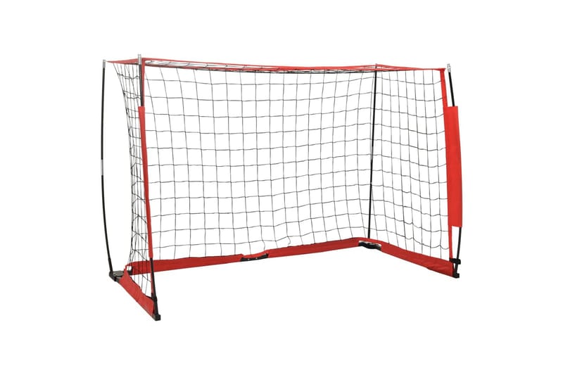 fodboldmål 184x91x124,5 cm stål - Sort - Havespil