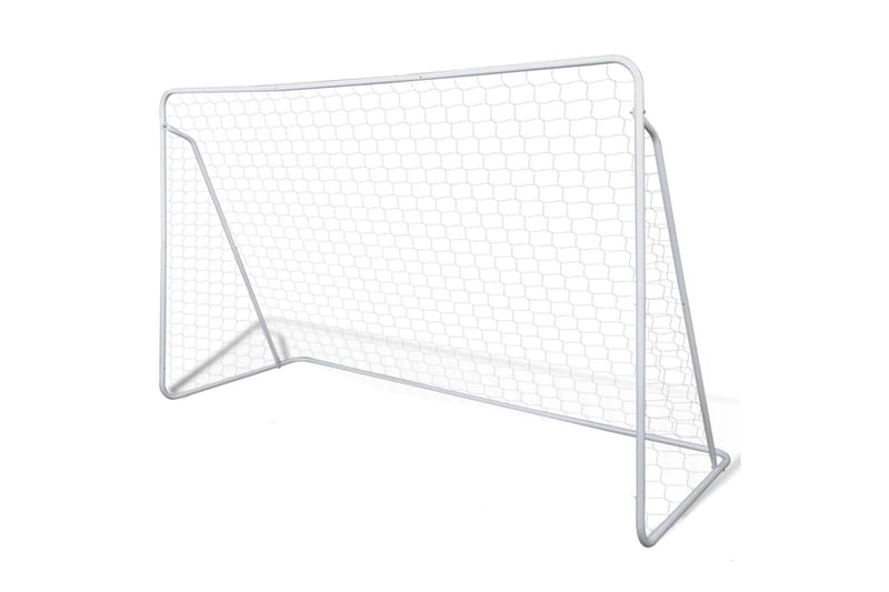 Fodboldmål 2 Stk. 240 X 90 X 150 Cm - Hvid - Havespil