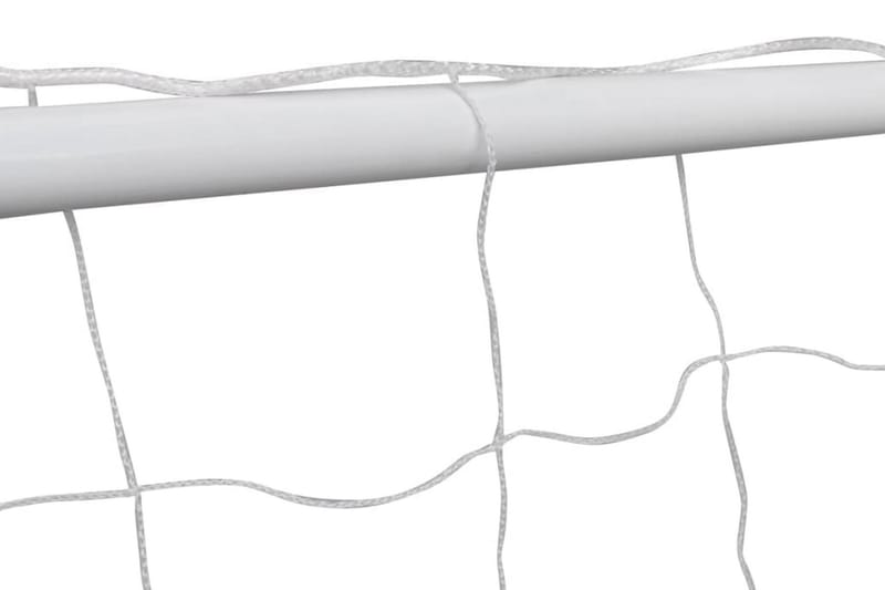 Fodboldmål 2 Stk. Med Net 182 X 61 X 122 Cm Stål Hvid - Hvid - Havespil