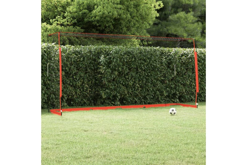 fodboldmål 366,5x91x183 cm stål - Sort - Sport & fritid - Leg & sport - Havespil