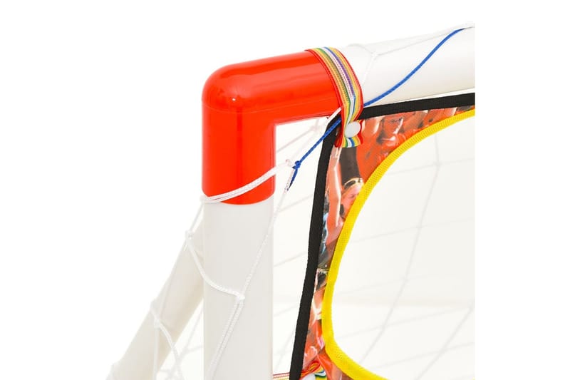 fodboldmål med målvæg til børn 120x51x77,5 cm - Flerfarvet - Sport & fritid - Leg & sport - Havespil