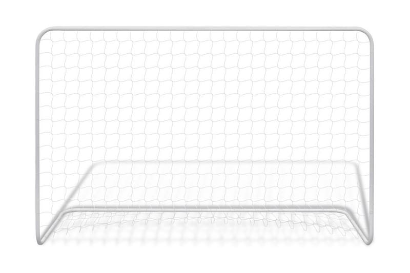 Fodboldmål Med Net 182 X 61 X 122 Cm Stål Hvid - Hvid - Sport & fritid - Leg & sport - Havespil