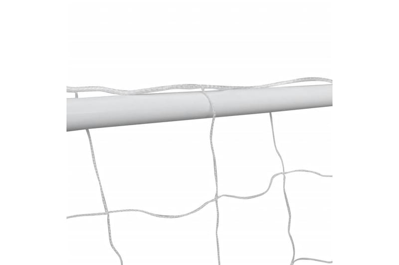 Fodboldmål Med Net I Stål 240 X 90 X 150 Cm Høj Kvalitet - Hvid - Sport & fritid - Leg & sport - Havespil