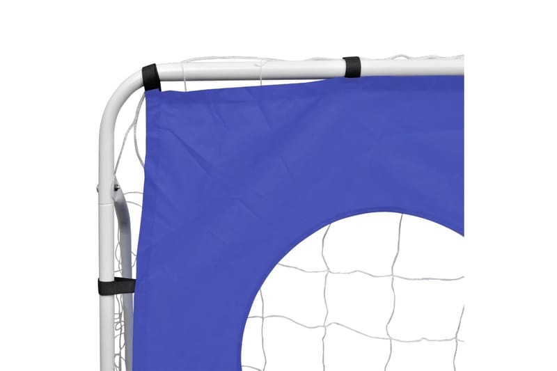 Fodboldmål Med Sigtemål Stål 240 X 92 X 150 Cm Høj Kvalitet - Blå - Havespil