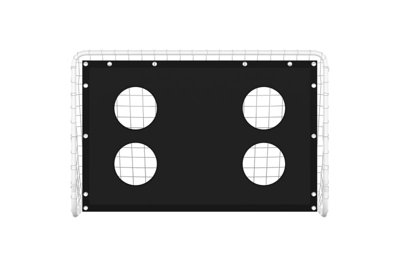 fodboldmål til præcisionstræning 184x61x122 cm stål - Sort - Sport & fritid - Leg & sport - Havespil