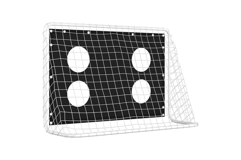 fodboldmål til præcisionstræning 184x61x122 cm stål - Sort - Havespil