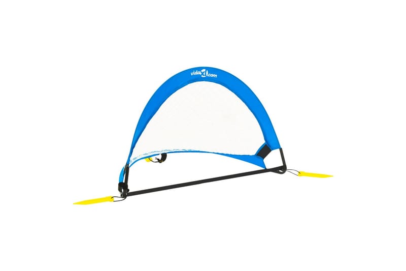 fodboldmålsæt til børn med opbevaringstaske 75,5x46x48 cm - Blå - Sport & fritid - Leg & sport - Havespil