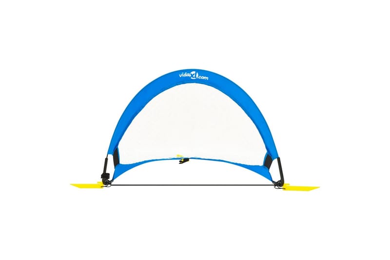 fodboldmålsæt til børn med opbevaringstaske 75,5x46x48 cm - Blå - Sport & fritid - Leg & sport - Havespil