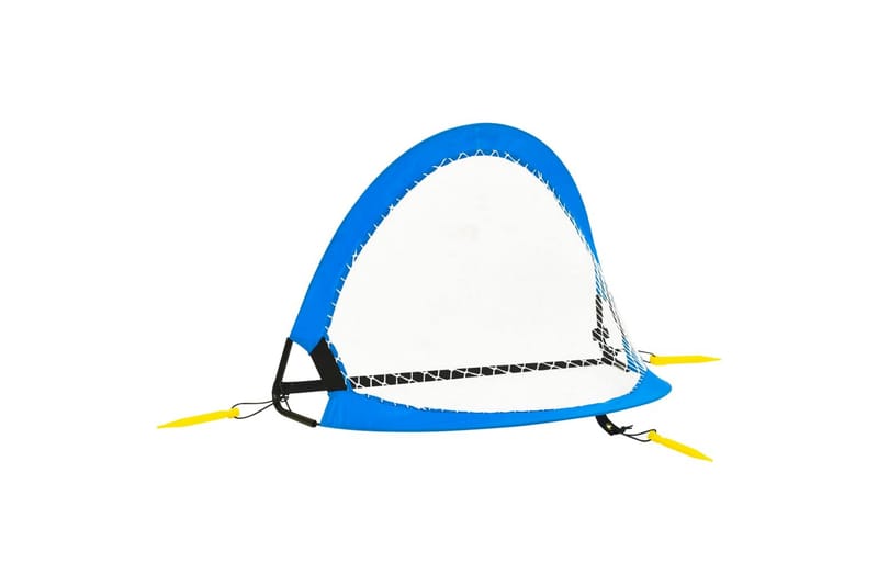 fodboldmålsæt til børn med opbevaringstaske 75,5x46x48 cm - Blå - Sport & fritid - Leg & sport - Havespil
