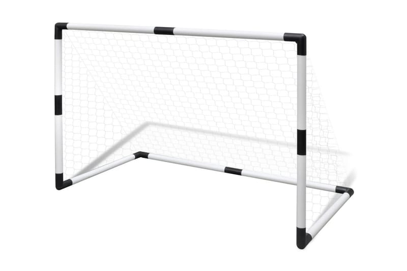 Mini Fodbold Mål Indlæg Net Sæt 2 Stk Til Børn 91,5X48X61Cm - Hvid - Sport & fritid - Leg & sport - Havespil