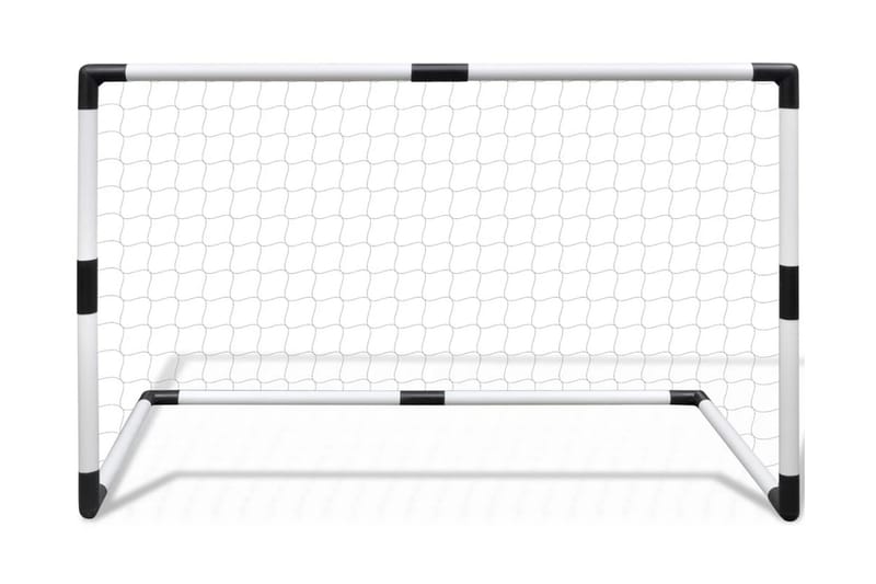 Mini Fodbold Mål Indlæg Net Sæt 2 Stk Til Børn 91,5X48X61Cm - Hvid - Sport & fritid - Leg & sport - Havespil