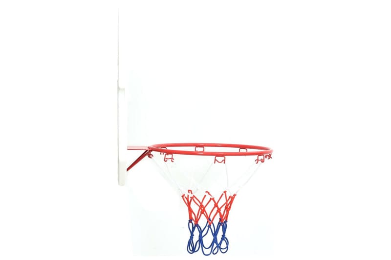 vægmonteret basketballkurv med plade 5 dele 66x44,5 cm - Flerfarvet - Havespil