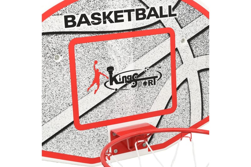vægmonteret basketballkurv med plade 5 dele 66x44,5 cm - Flerfarvet - Havespil