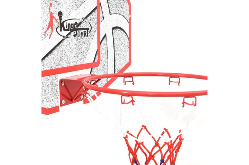 vægmonteret basketballkurv med plade 5 dele 66x44,5 cm - Flerfarvet - Sport & fritid - Leg & sport - Havespil