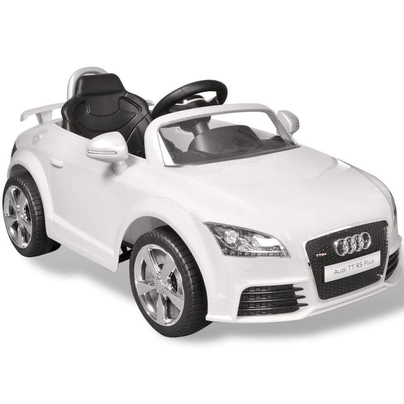 Audi TT RS bil til børn fjernbetjening hvid - Hvid - Legeplads & legeredskaber - Legekøretøjer & hobbykøretøjer - Elbil til børn