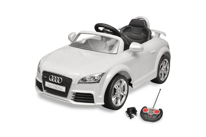 Audi TT RS bil til børn fjernbetjening hvid - Hvid - Legeplads & legeredskaber - Legekøretøjer & hobbykøretøjer - Elbil til børn