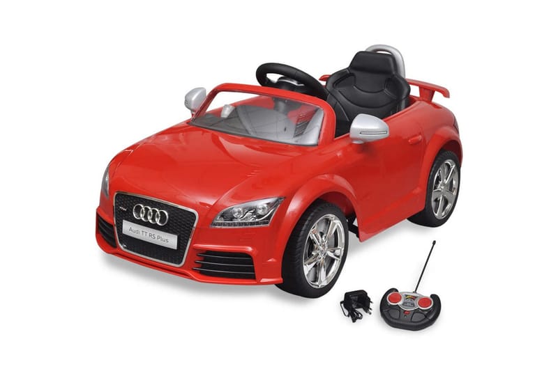 Audi TT RS Sit Bil for børn med hvid fjernbetjening Rød - Rød - Legeplads & legeredskaber - Legekøretøjer & hobbykøretøjer - Elbil til børn