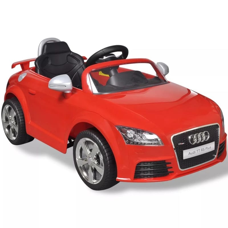 Audi TT RS Sit Bil for børn med hvid fjernbetjening Rød - Rød - Sport & fritid - Leg & sport - Legeplads & legeredskaber
