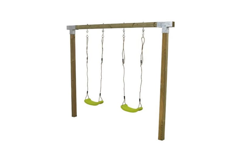 Cubic gyngestativ inkl. 2 grøne gyngesæder - Sport & fritid - Leg & sport - Legeplads & legeredskaber