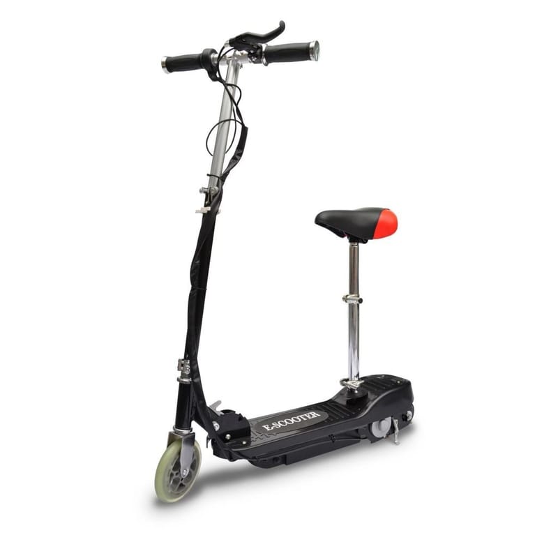 Elektrisk Løbehjul Med Sæde 120 W Sort - Sort - Sport & fritid - Leg & sport - Legeplads & legeredskaber
