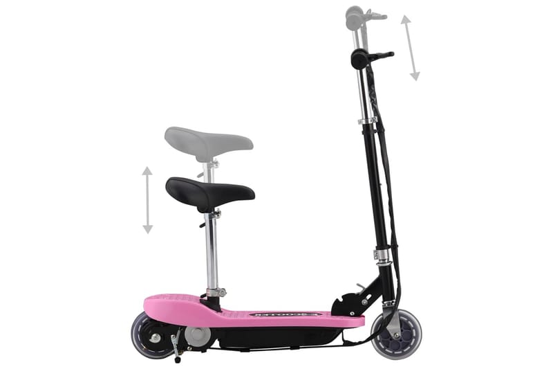 Elektrisk løbehjul med sæde 120 W pink - Lyserød - Legeplads & legeredskaber - Løbehjul - Legekøretøjer & hobbykøretøjer