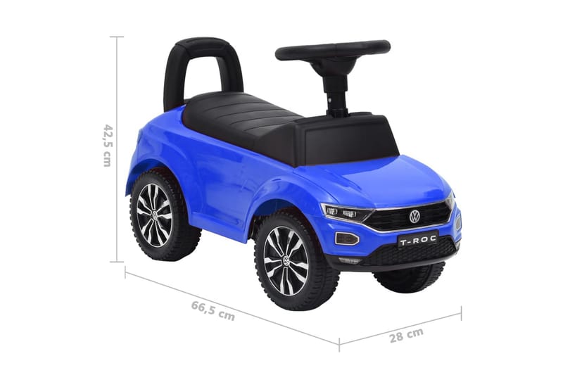 gåbil Volkswagen T-Roc blå - Blå - Sport & fritid - Leg & sport - Legeplads & legeredskaber